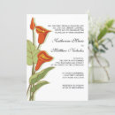 Search for orange lily wedding invitations Floral