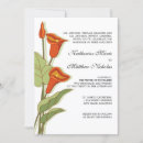 Search for orange lily wedding invitations Flower