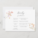 Search for baby shower games cards Watercolor floral