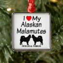 Search for alaskan malamute christmas tree decorations Malamutes