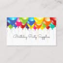 Search for party supplies business cards Balloon