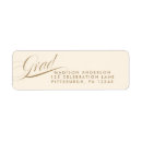 Search for graduation announcement return address labels Modern