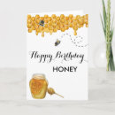 Search for honey bee birthday cards Watercolor