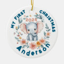Search for babys first elephant christmas tree decorations Baby boy