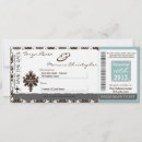 Search for boarding pass wedding invitations Blue