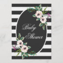 Search for white stripe baby invitations For her