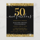 Search for bling 50th birthday invitations Glitter