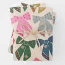 Search for pink green christmas wrapping paper Bows