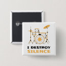 Search for rock band badges Drummer