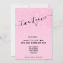 Search for glitter glam invitations Pink