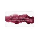 Search for brushstroke return address labels Watercolor