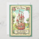 Search for castle baby shower invitations Carriage