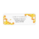Search for honey bee return address labels Watercolor