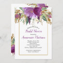 Search for amethyst bridal shower invitations Floral