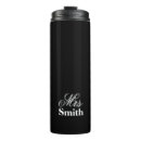 Search for mr and mrs travel mugs Black and white
