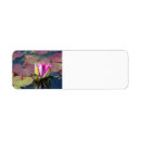 Search for water lilies return address labels Pink