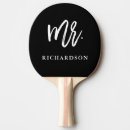 Search for wedding ping pong paddles Black and white