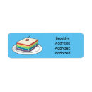 Search for frosted return address labels Rainbow