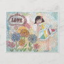 Search for pastel flowers postcards Girl