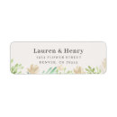 Search for flower design return address labels Beige