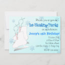 Search for blue ice skates invitations Girls