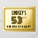 Search for 53rd birthday invitations Elegant