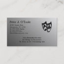 Search for acting business cards Performing arts
