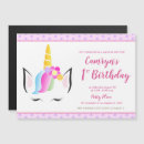 Search for unicorn 1st birthday invitations Cute