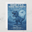 Search for three rex boy invitations Baby boy
