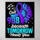 Search for mental health ribbon posters Tomorrow needs you