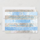 Search for faux silver foil invitations Blue