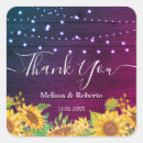 Search for sunflower thank you wedding stickers Vintage flowers