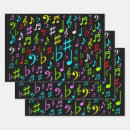 Search for musical notes wrapping paper Singer