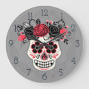 Search for day of the dead clocks Sugar skulls