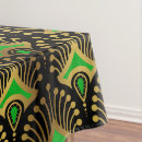 Search for green and gold tablecloths Pattern