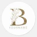 Search for gold b stickers Elegant