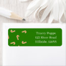 Search for candy canes return address labels Pattern