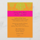 Search for lime green damask invitations Pink