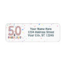 Search for fun birthday return address labels 50th