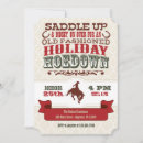Search for country western christmas invitations Holiday hoedown