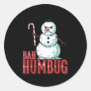 Search for round snowman stickers Santa