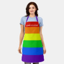 Search for gay pride aprons Love is love