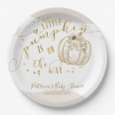 Search for pumpkin baby shower plates Fall