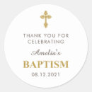 Search for white baptism stickers Baptism thank you