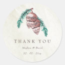 Search for pine cone wedding stickers Forest