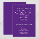 Search for purple rehearsal dinner invitations Typography