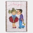 Search for romantic couple blankets Kiss