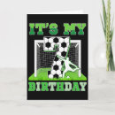Search for funny soccer birthday cards Defender