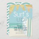 Search for surfer birthday invitations Palm trees