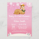 Search for deer baby girl shower invitations Snowflake